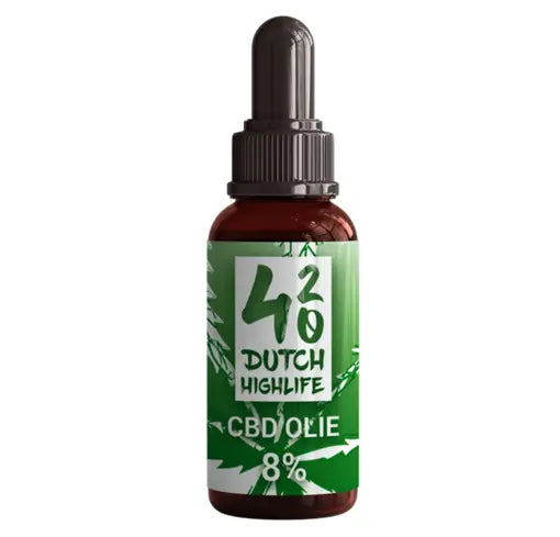 CBD Olie 8% Kopen? | Full Spectrum hennepolie met 8% CBD. 100% GMO-vrij, En vegan.