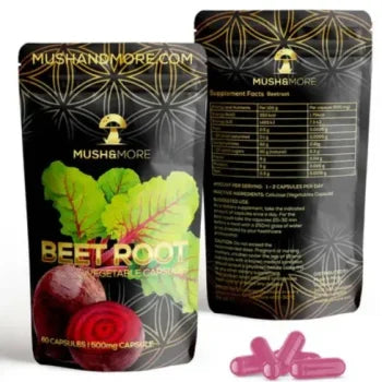 Beet Root Capsules | Rode Biet Extract | 500mg | 60 Stuks